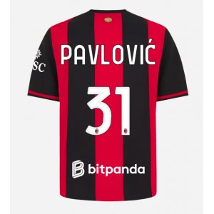 AC Milan Strahinja Pavlovic #31 Jalkapallovaatteet Kotipaita 2026-27 Lyhythihainen